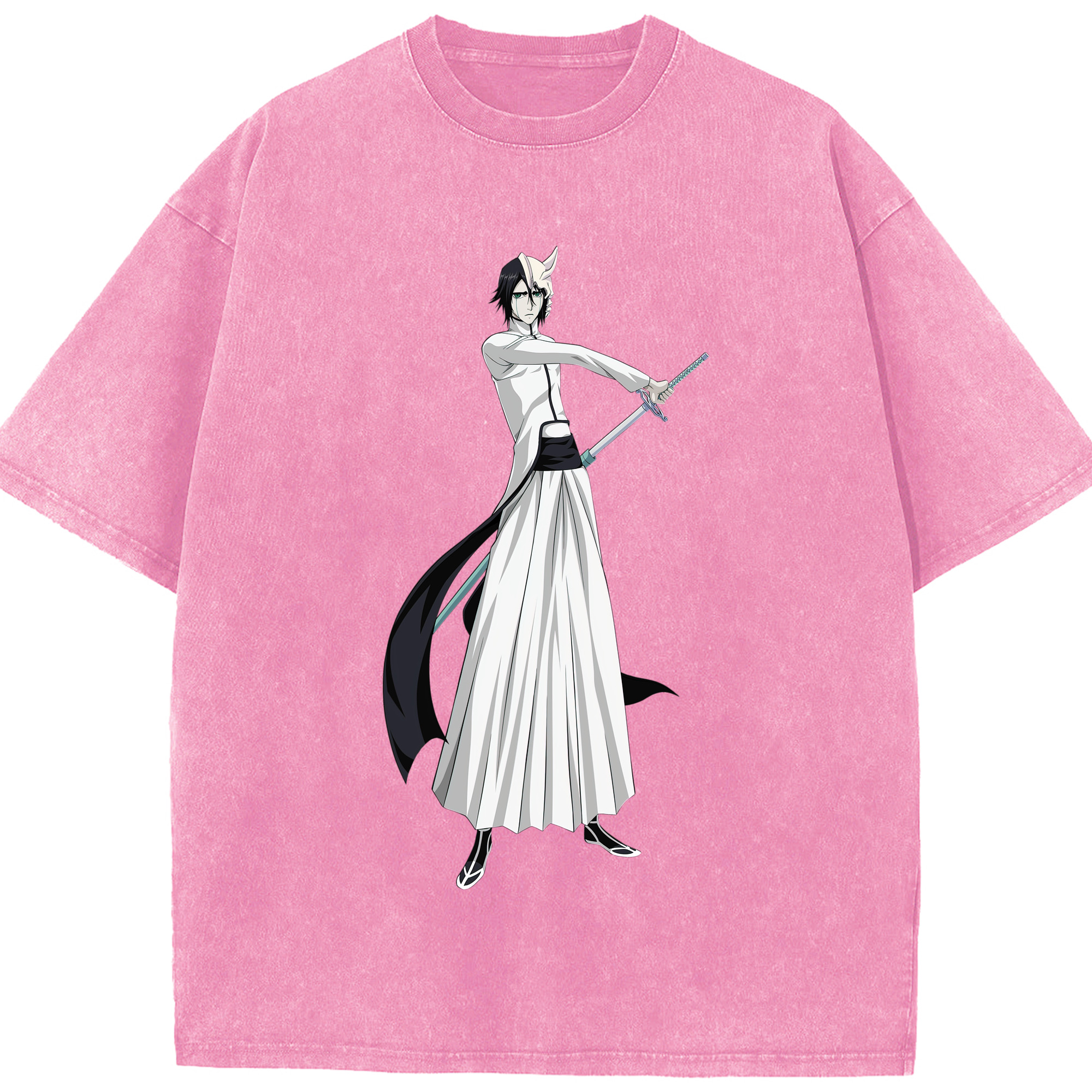 （画像用） ブリーチ ウルキオラ·シファー BLEACH Ulquiorra cifer 綿100% ヴィンテージ風 半袖Tシャツ（フロントプリント）